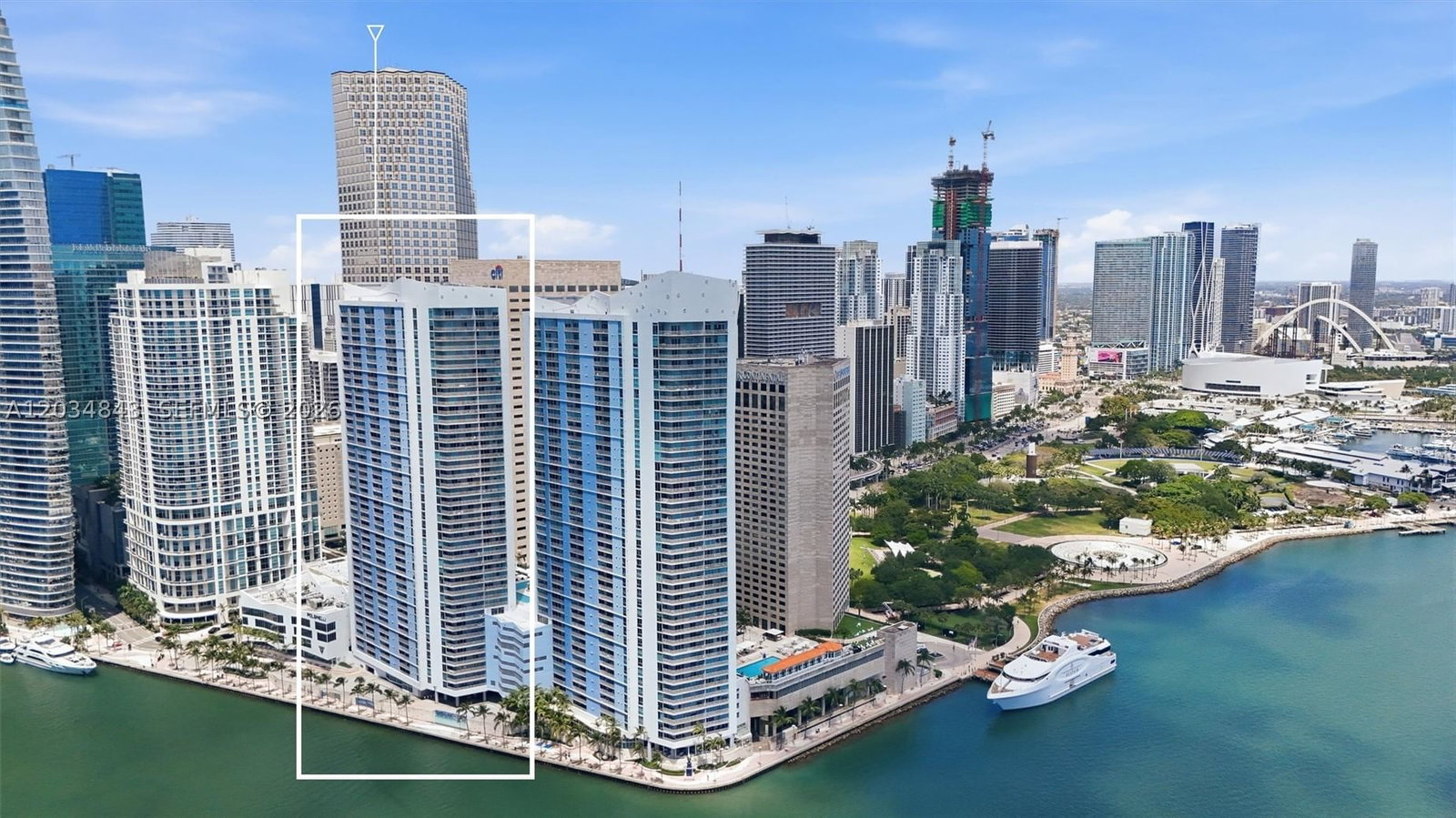 Real estate property located at 325 Biscayne Blvd #4022, Miami-dade, One Miami West Condo, Miami, FL