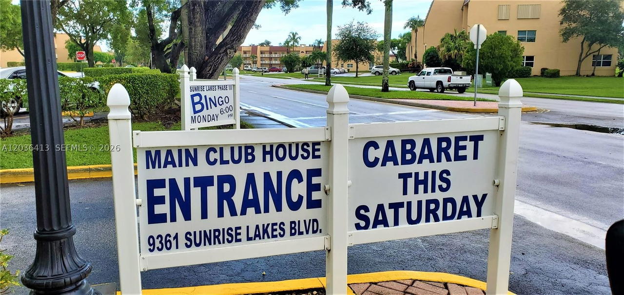 Real estate property located at 9460 Sunrise Lakes Blvd #309, Broward, Sunrise Lakes 132 Condo, Sunrise, FL
