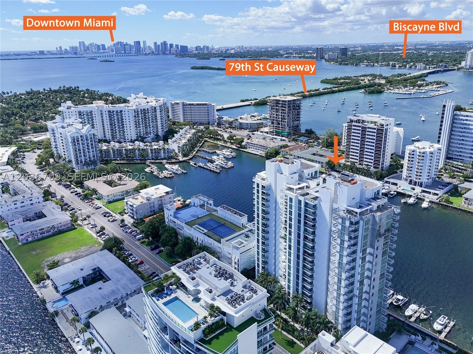 Real estate property located at 7930 East Dr #506, Miami-dade, Eloquence On The Bay Condo, North Bay Village, FL