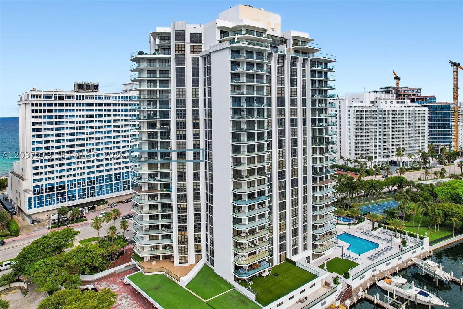 Real estate property located at 5500 Collins Ave #1401, Miami-dade, Towerhouse Condo, Miami Beach, FL
