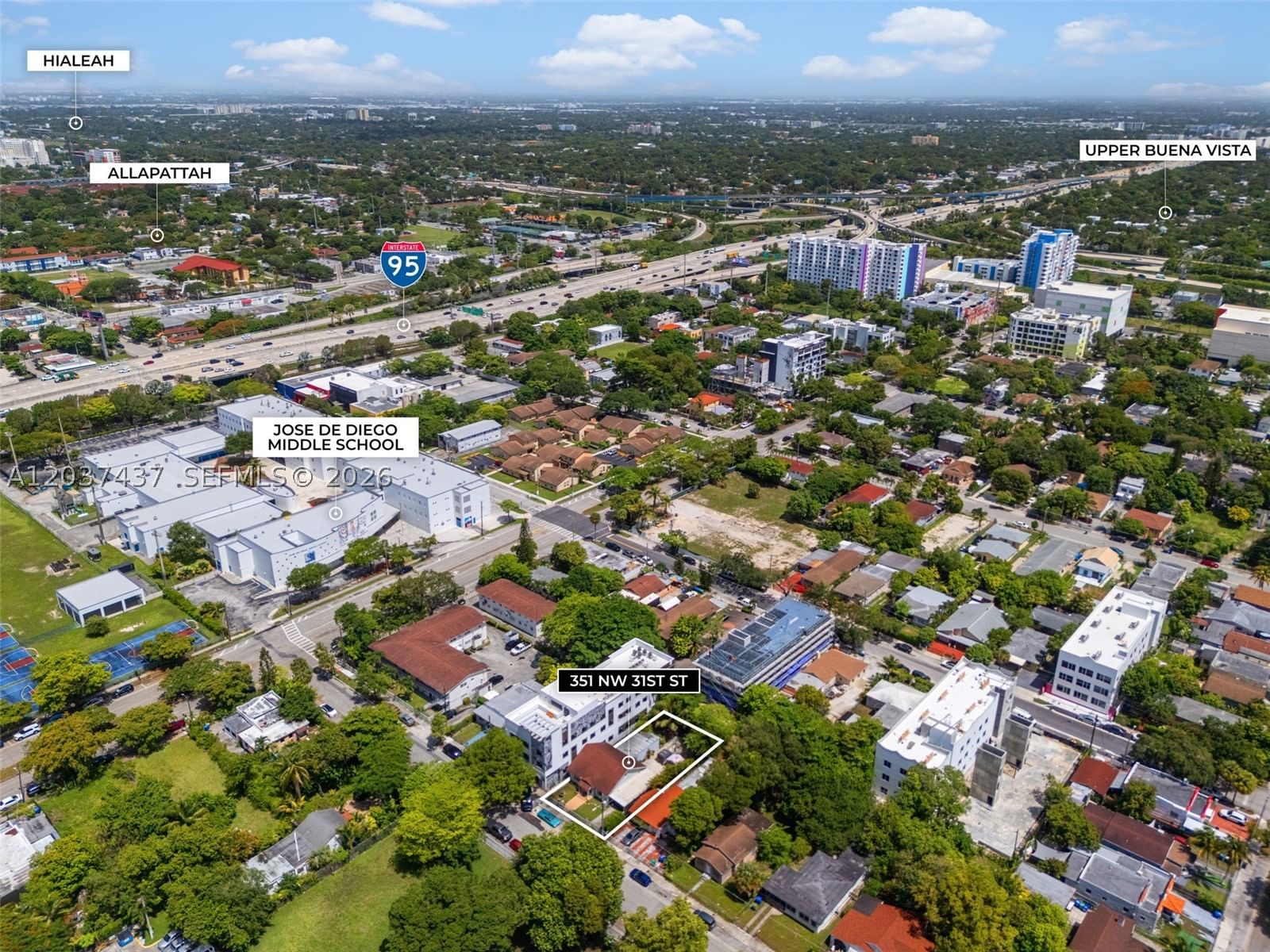 Real estate property located at 351 31st St, Miami-dade, Northern Blvd Track, Miami, FL