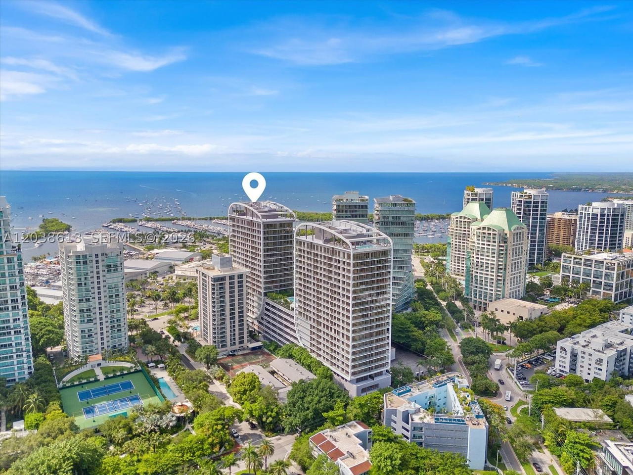 Real estate property located at 2655 Bayshore Dr #1606, Miami-dade, Mr. C Residences Bayshore, Miami, FL