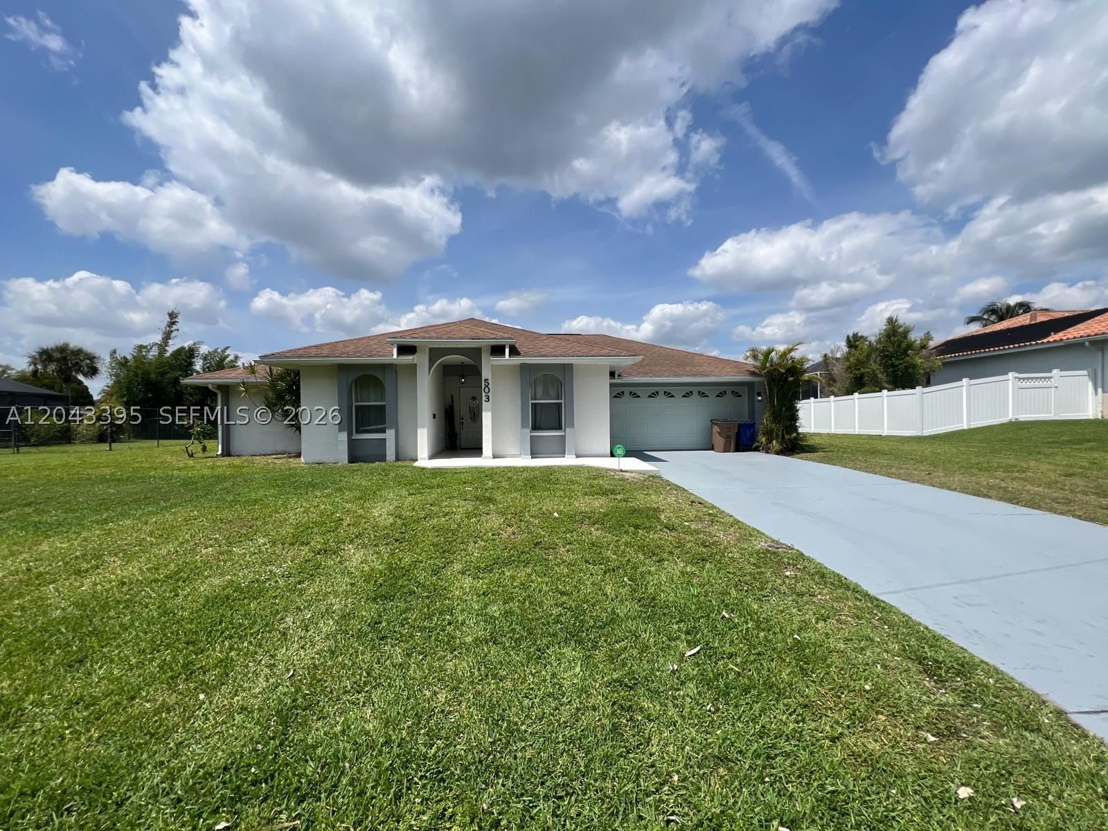 Real estate property located at 503 Jackson, Lee, Lehigh Camille Gardens, Lehigh Acres, FL