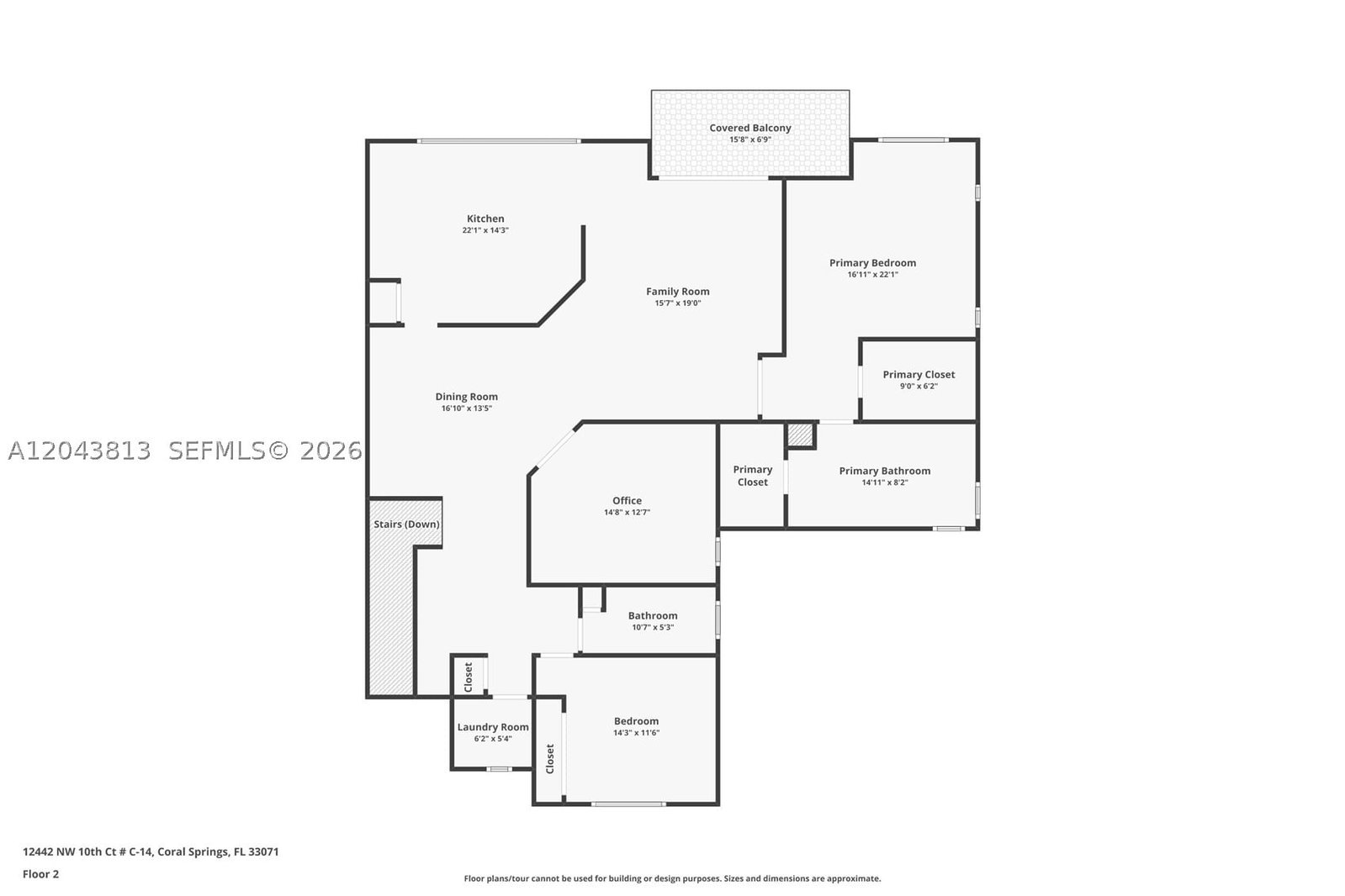Real estate property located at 12442 10th Ct C-14, Broward, Eagle Trace, Coral Springs, FL