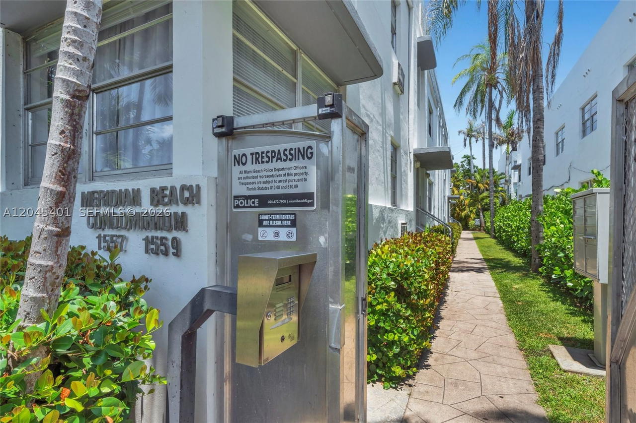 Real estate property located at 1559 Meridian Ave #108, Miami-dade, Meridian Beach Condo, Miami Beach, FL