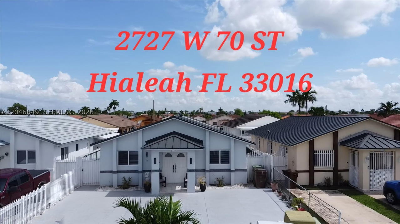 Real estate property located at 2727 70th St, Miami-dade, 2nd Addn To Robles Garden, Hialeah, FL