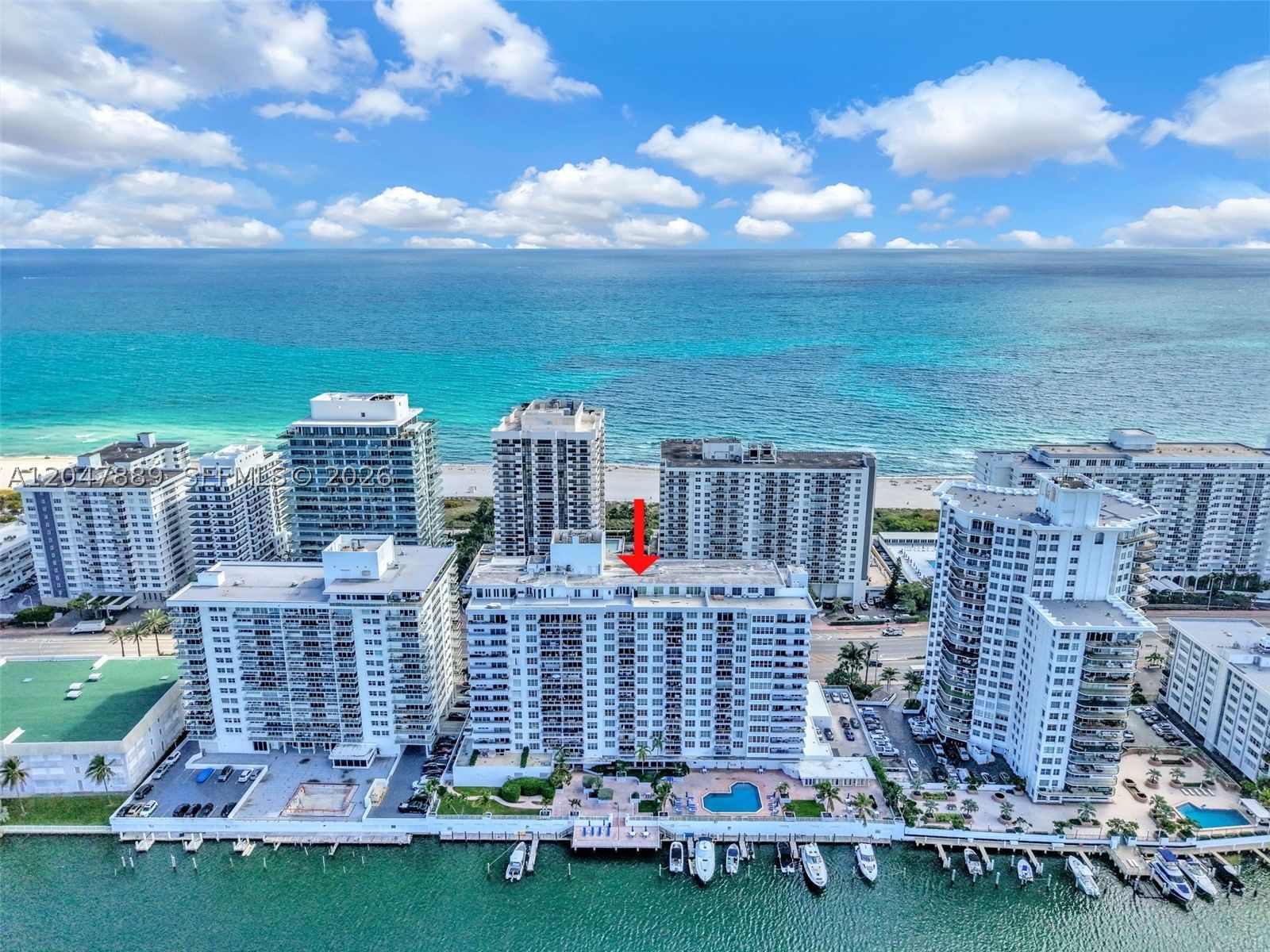 Real estate property located at 5700 Collins Ave #6J, Miami-dade, Seacoast 5700 Condo, Miami Beach, FL