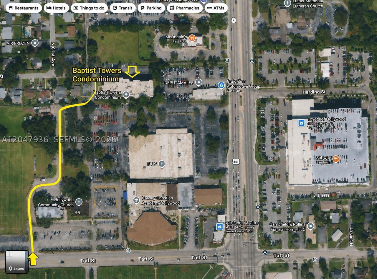 Real estate property located at 1891 61st Ave B215, Broward, Baptist Towers Condo, Hollywood, FL