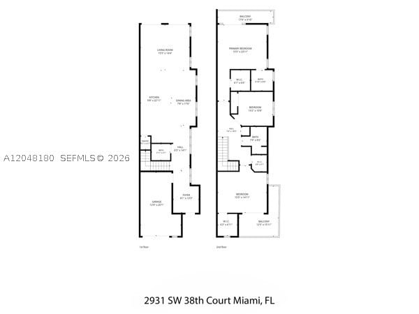 Real estate property located at 2931 38th Ct #2, Miami-dade, Southern Pine Villas, Miami, FL
