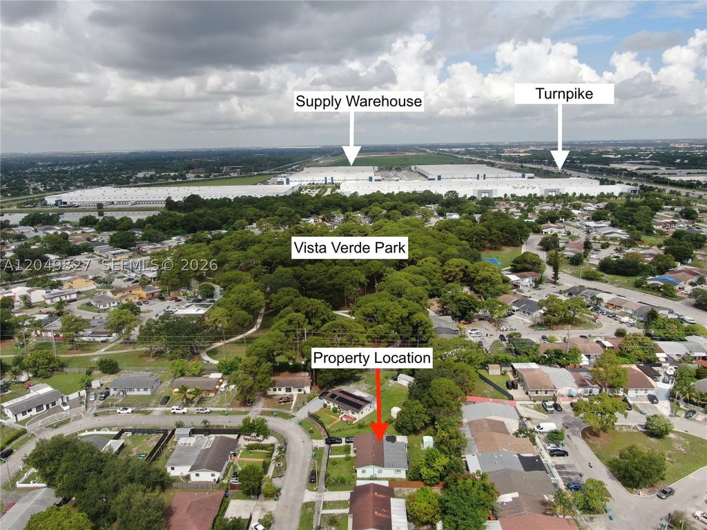 Real estate property located at 3851 210th Ter, Miami-dade, Vista Verde Sec 2, Miami Gardens, FL
