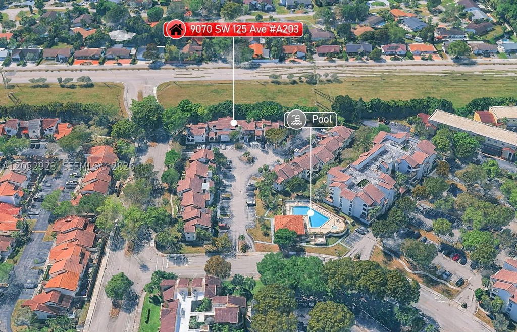 Real estate property located at 9070 125th Ave A203, Miami-dade, Kenland Bend South Condo, Miami, FL