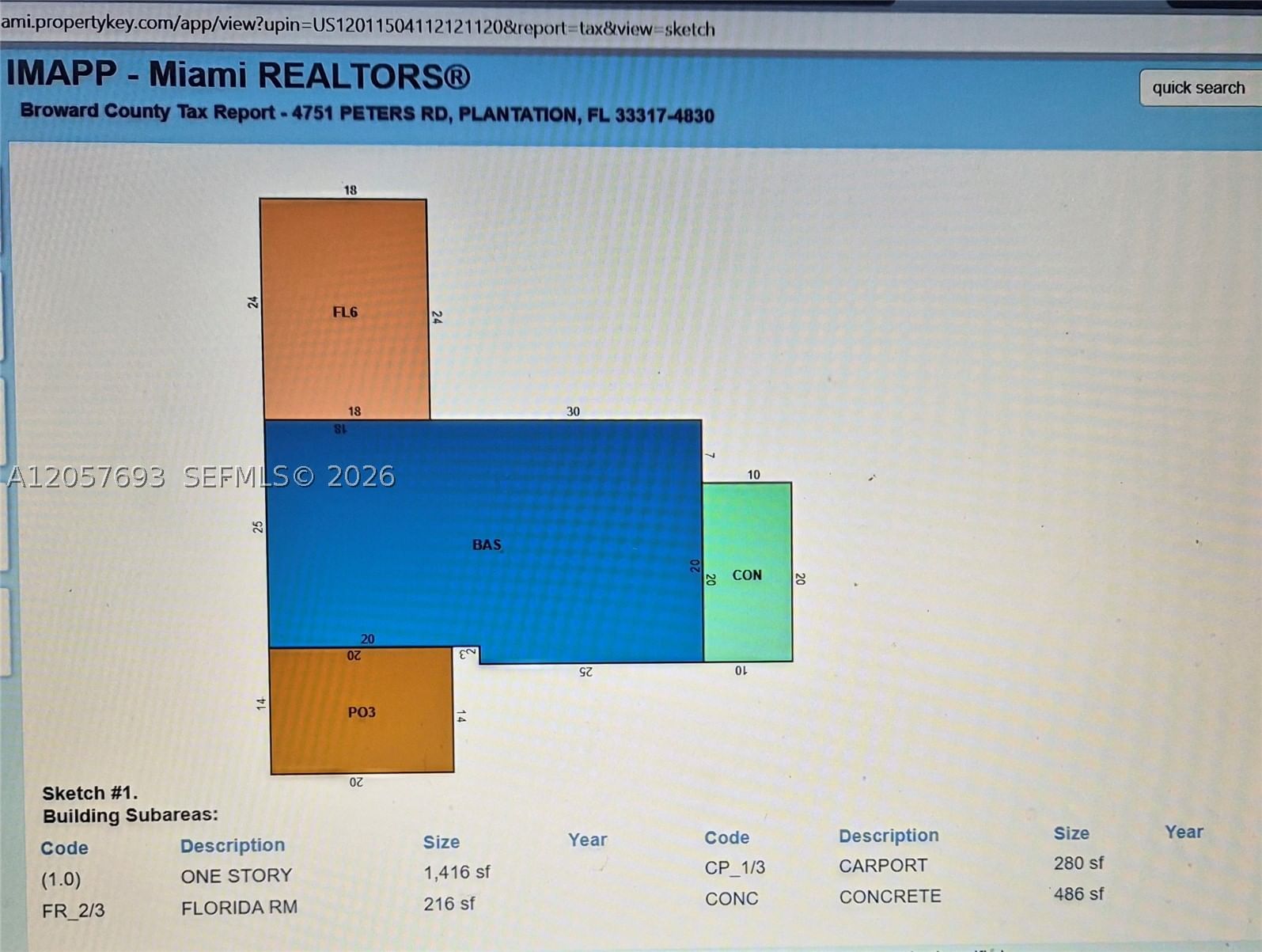 Real estate property located at 4751 Peters Rd, Broward, Happy Dale, Plantation, FL