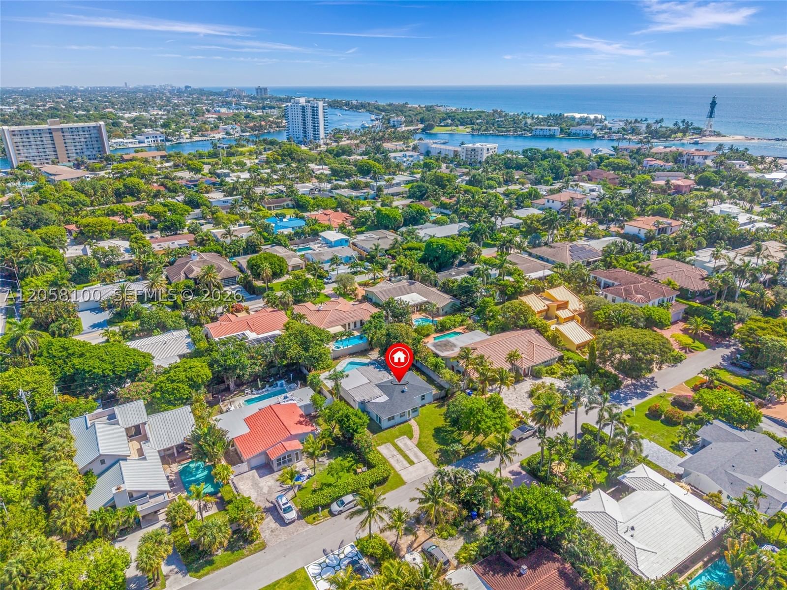 Real estate property located at 3405 Robbins Rd, Broward, Hillsboro Shores Sec, Pompano Beach, FL
