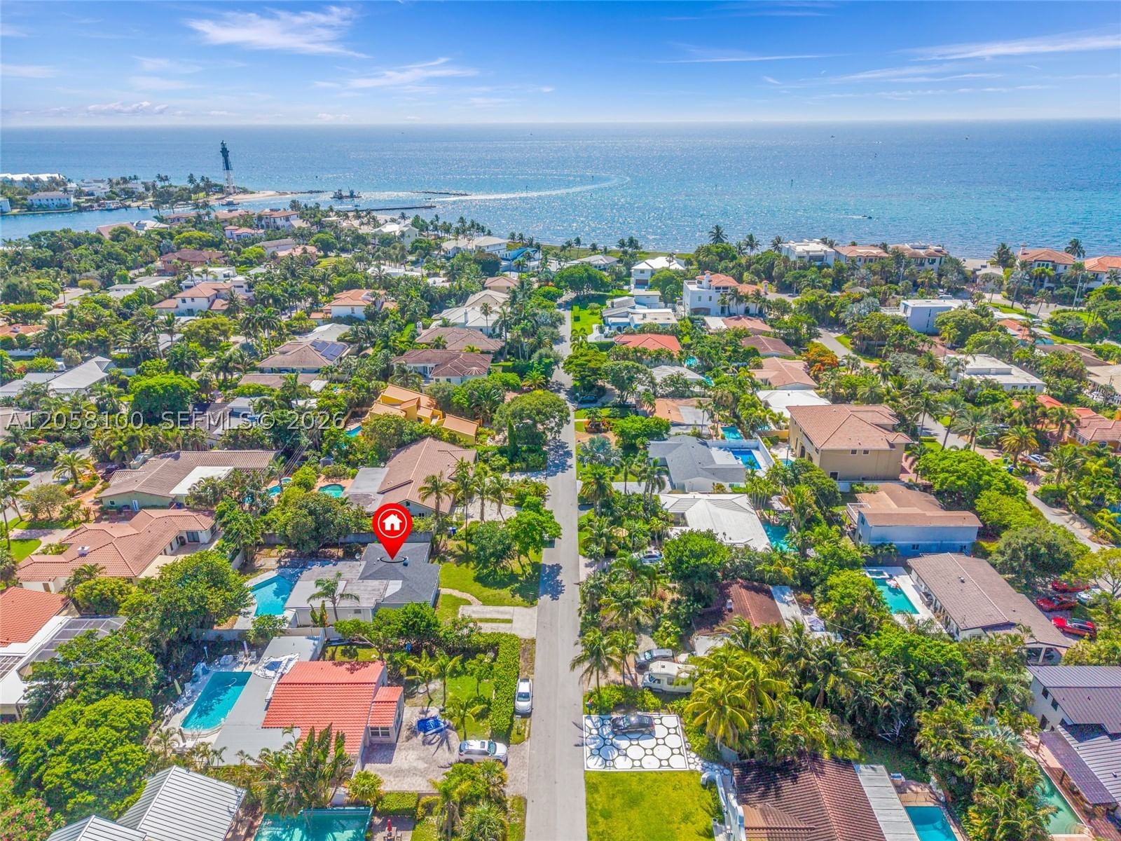 Real estate property located at 3405 Robbins Rd, Broward, Hillsboro Shores Sec, Pompano Beach, FL