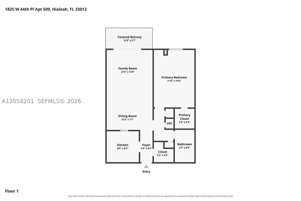 Real estate property located at 1825 44th Pl #509, Miami-dade, Imperial Terraces Condo, Hialeah, FL