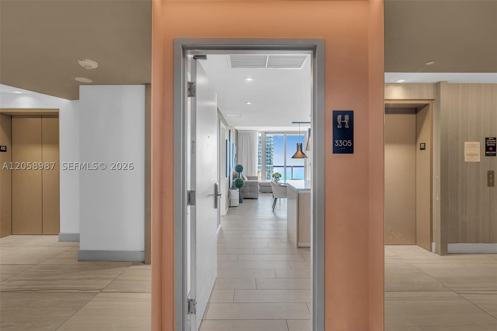 Real estate property located at 4010 Ocean Dr R3305, Broward, 4010 South Ocean Condo, Hollywood, FL