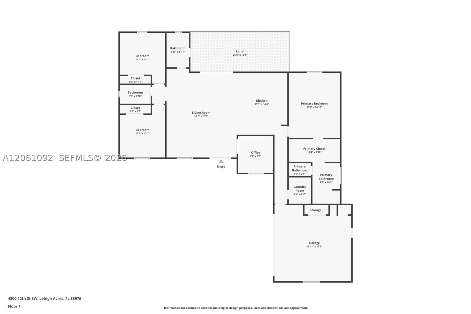 Real estate property located at 4300 12th ST SW, Lee, Lehigh Acres, Lehigh Acres, FL