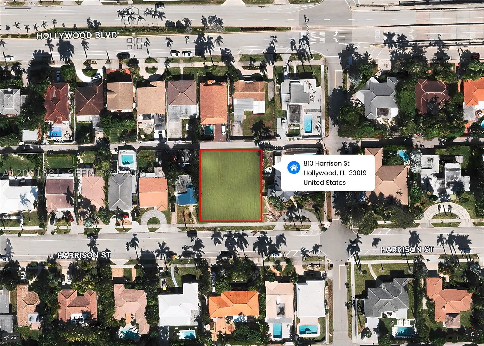 Real estate property located at 813 Harrison St, Broward, Hollywood Lakes Section, Hollywood, FL
