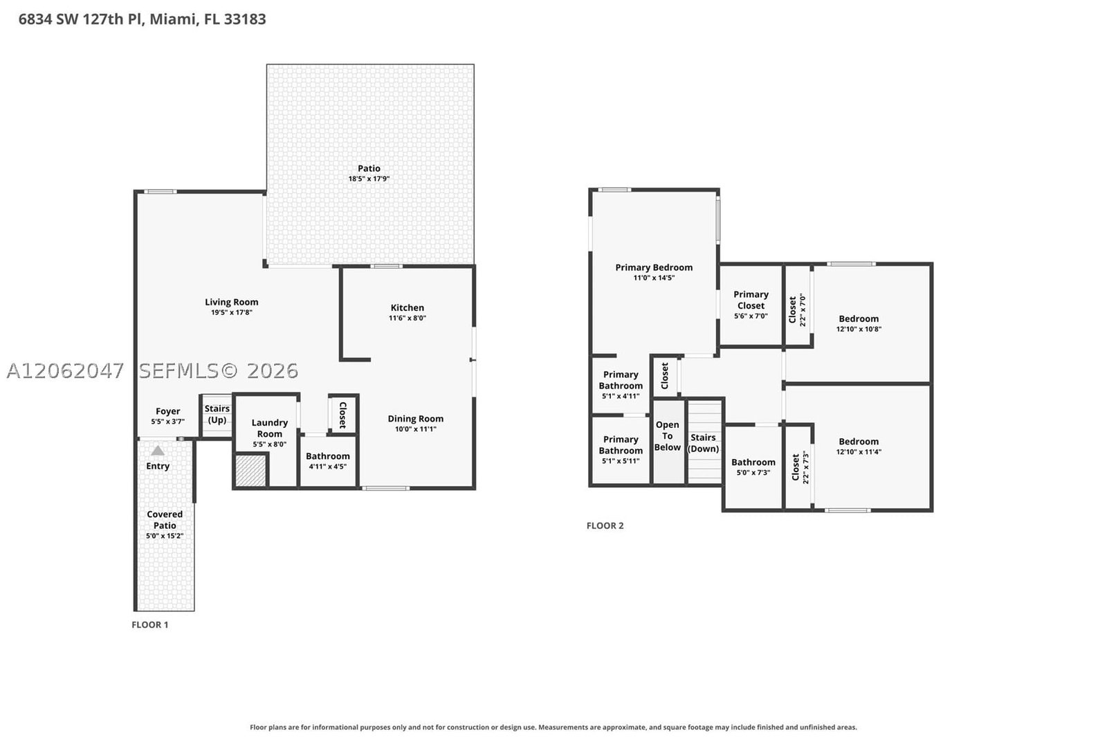 Real estate property located at 6834 127th Pl, Miami-dade, Woodgate, Miami, FL