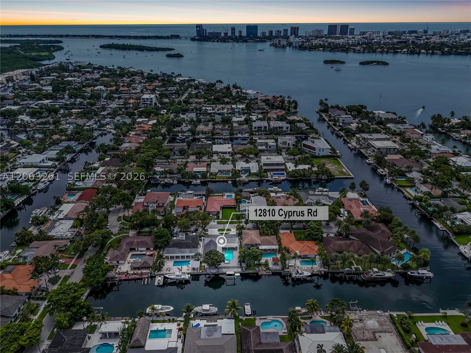 Real estate property located at 12810 Cyprus Rd, Miami-dade, Keystone Island No 3, North Miami, FL