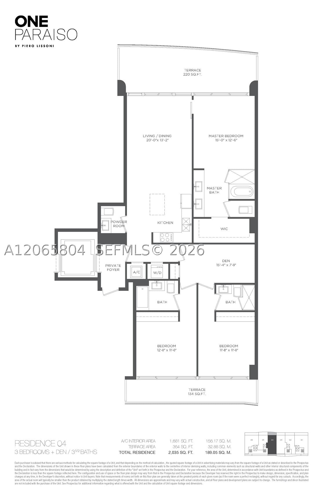 Real estate property located at 3131 7th Ave #4404, Miami-dade, One Paraiso Condo, Miami, FL