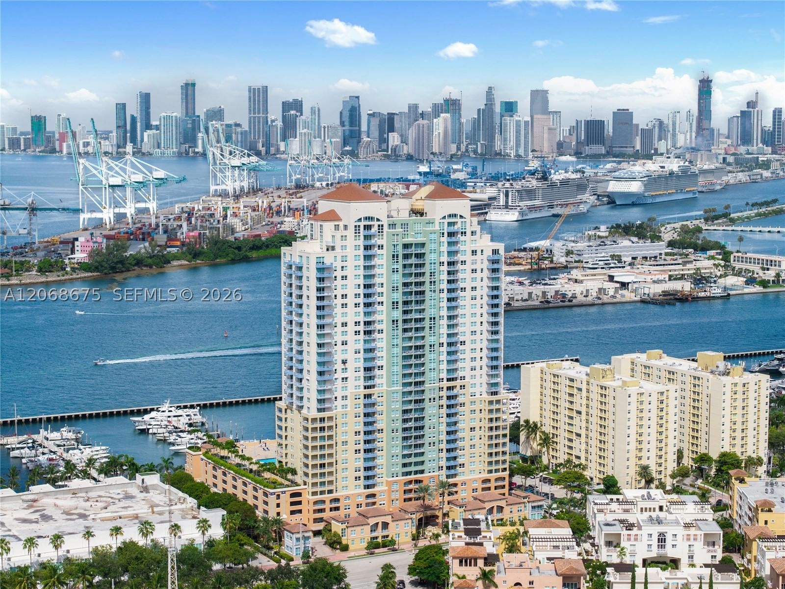 Real estate property located at 90 Alton Rd #1102, Miami-dade, Yacht Club At Portofino C, Miami Beach, FL