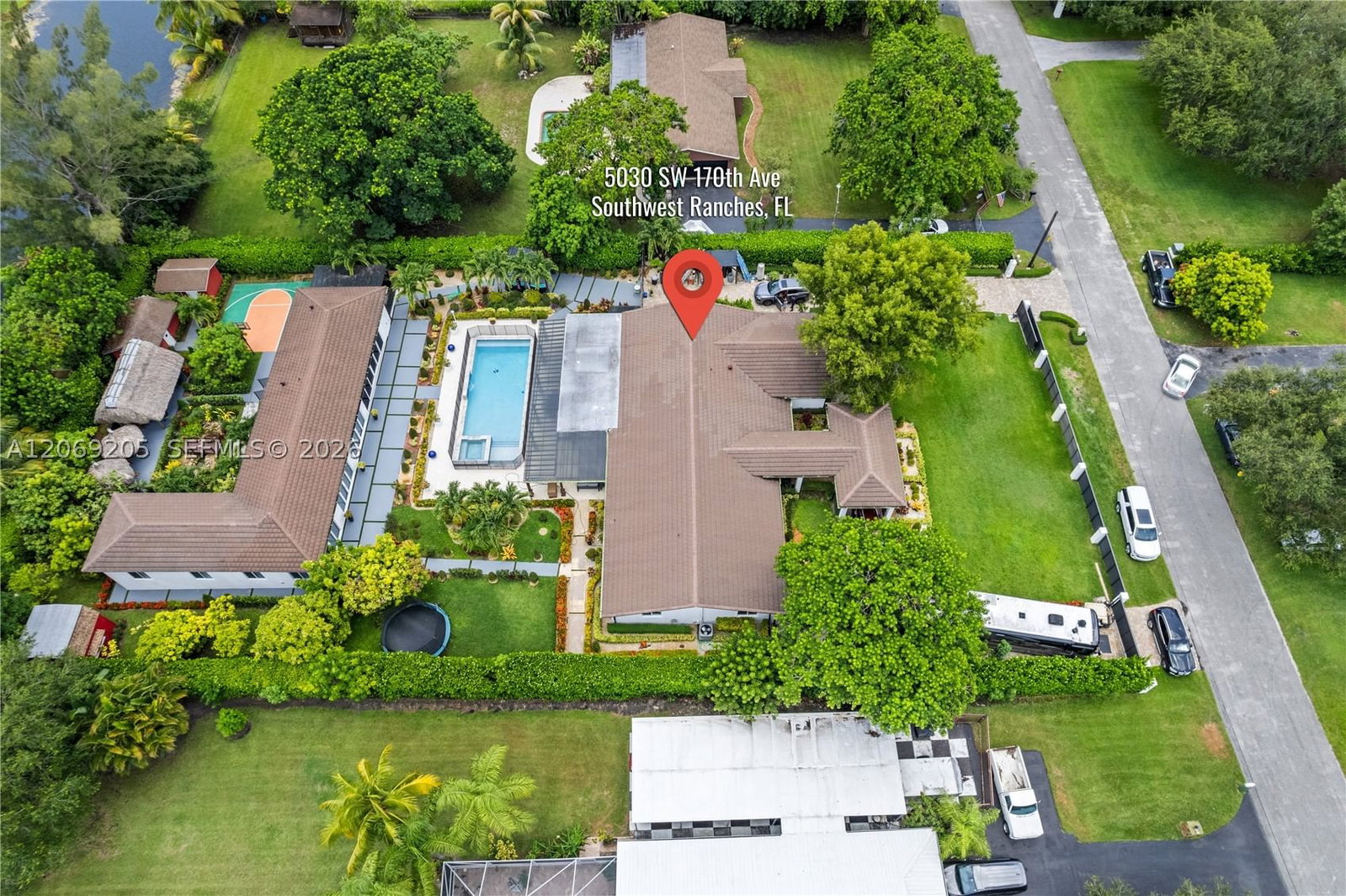 Real estate property located at 5030 170th Ave, Broward, Chambers Land Co Sub Nw1/, Southwest Ranches, FL