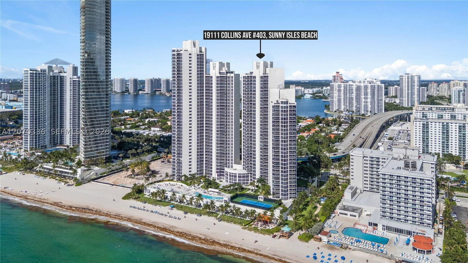 Real estate property located at 19111 Collins Ave #403, Miami-dade, Ocean Two Condo, Sunny Isles Beach, FL