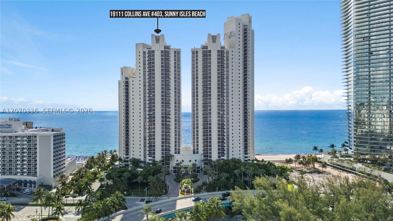 Real estate property located at 19111 Collins Ave #403, Miami-dade, Ocean Two Condo, Sunny Isles Beach, FL