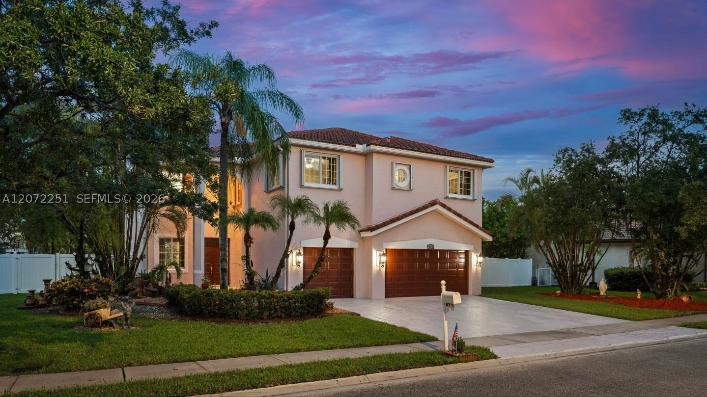 Real estate property located at 675 159th Ln, Broward, Pasadena At Pembroke Shor, Pembroke Pines, FL
