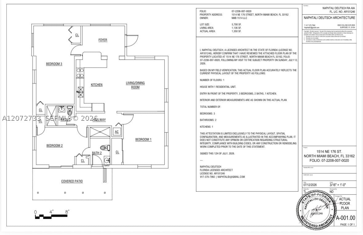 Real estate property located at 1514 176th St, Miami-dade, Fulford By The Sea Sec P, North Miami Beach, FL