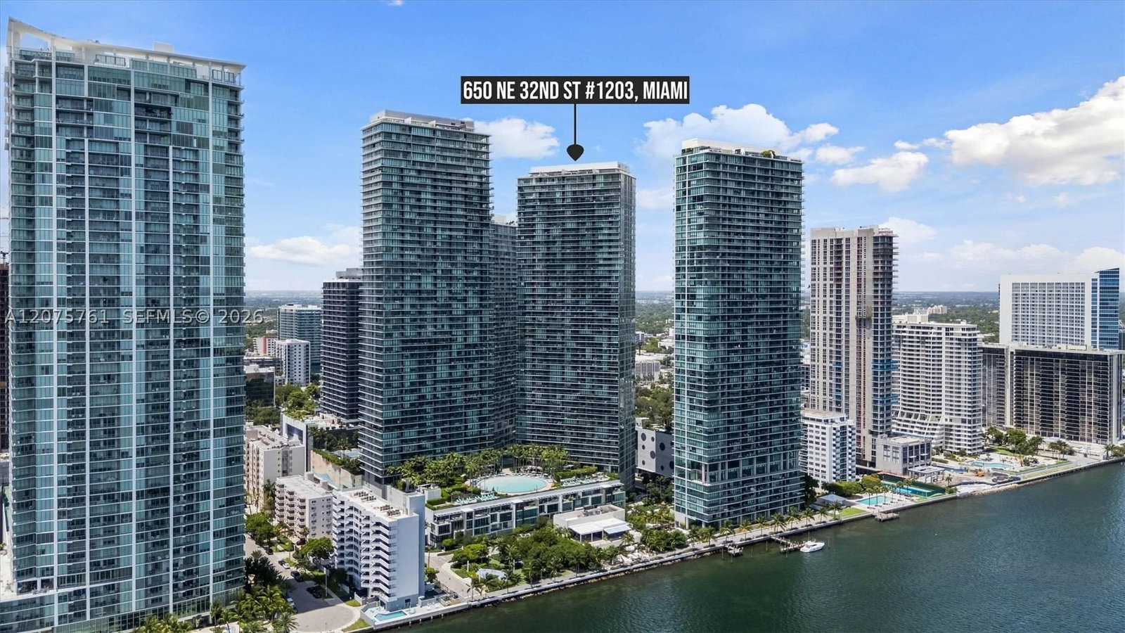 Real estate property located at 650 32nd St #1203, Miami-dade, Paraiso Bay Condo, Miami, FL