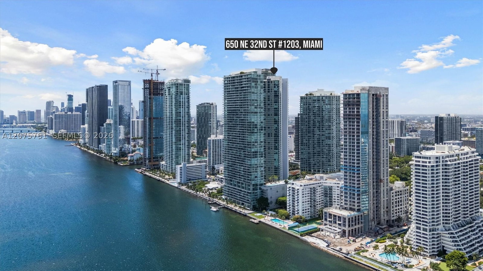 Real estate property located at 650 32nd St #1203, Miami-dade, Paraiso Bay Condo, Miami, FL