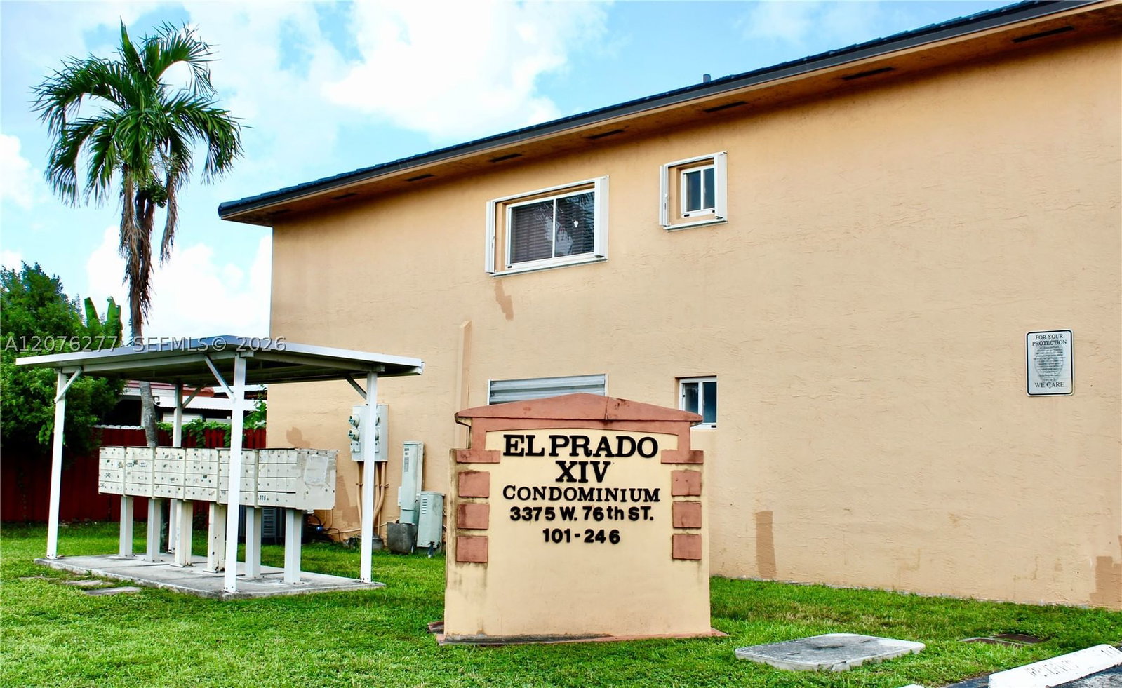 Real estate property located at 3375 76th St #145, Miami-dade, El Prado Xiv Condo, Hialeah, FL