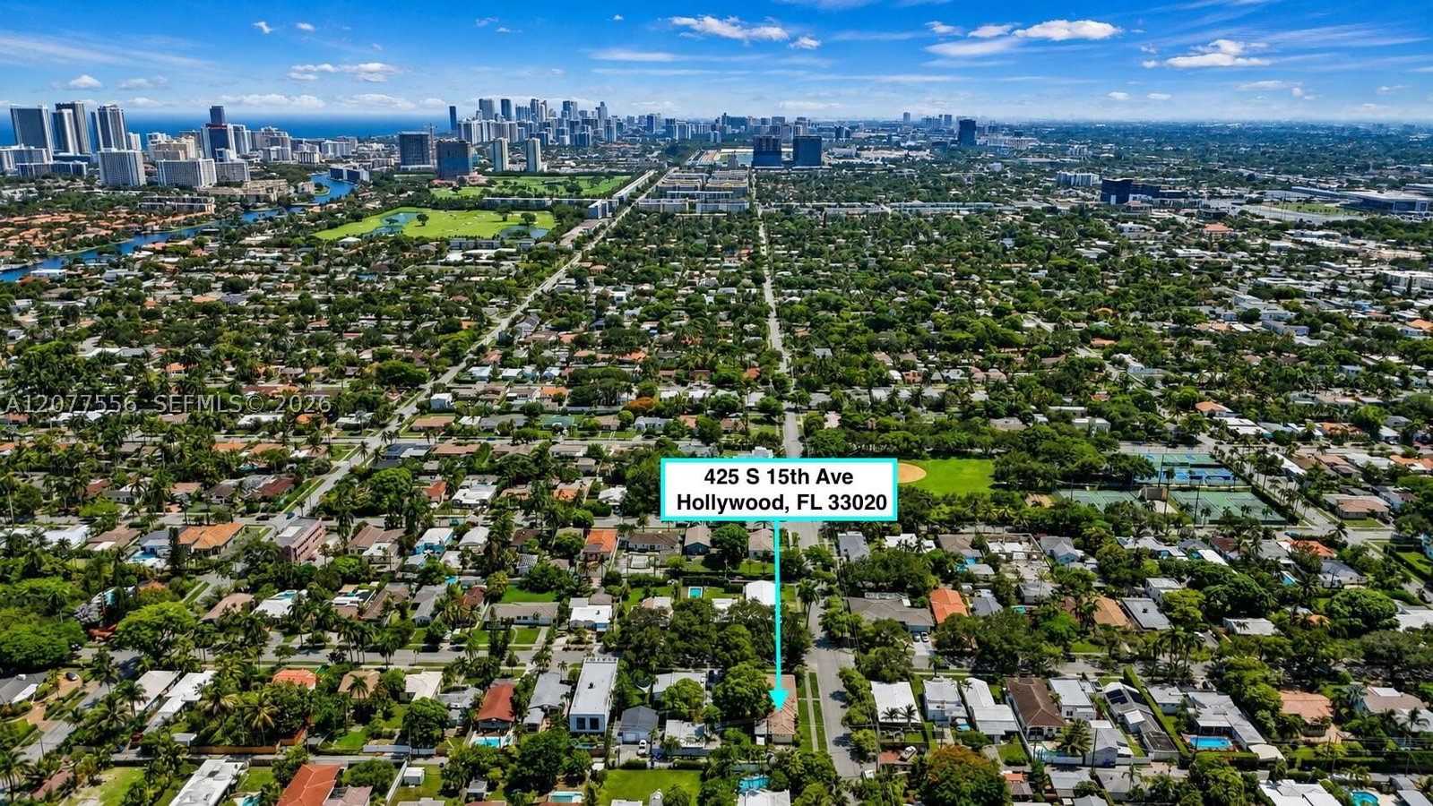 Real estate property located at 425 15th Ave, Broward, Hollywood, Hollywood, FL