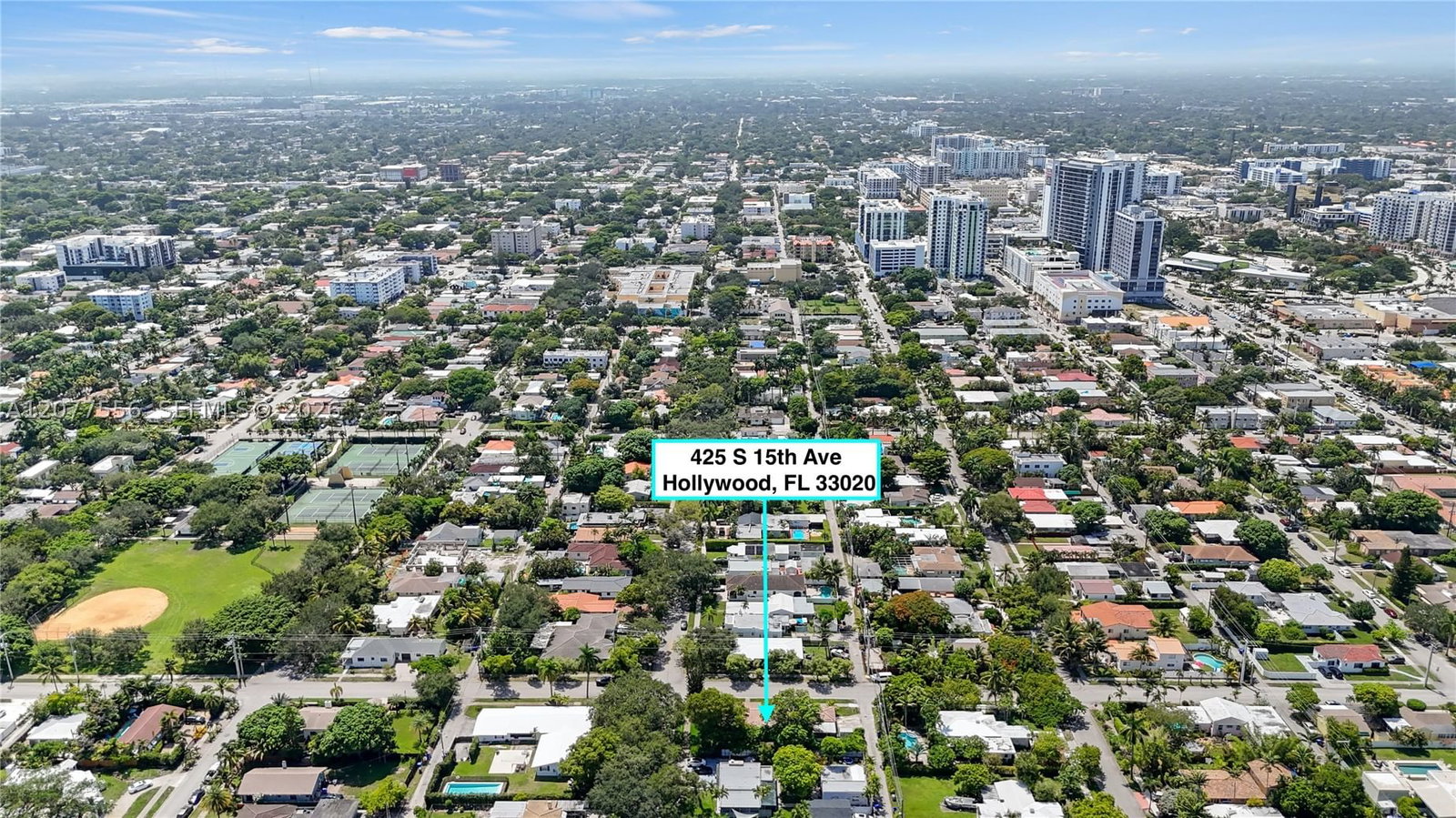 Real estate property located at 425 15th Ave, Broward, Hollywood, Hollywood, FL