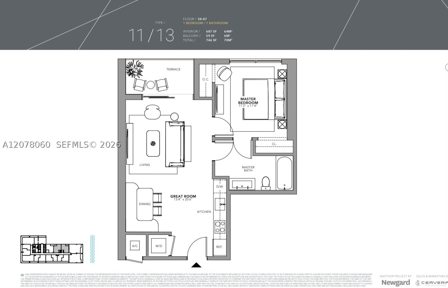 Real estate property located at 159 6th St #2513, Miami-dade, Natiivo, Miami, FL