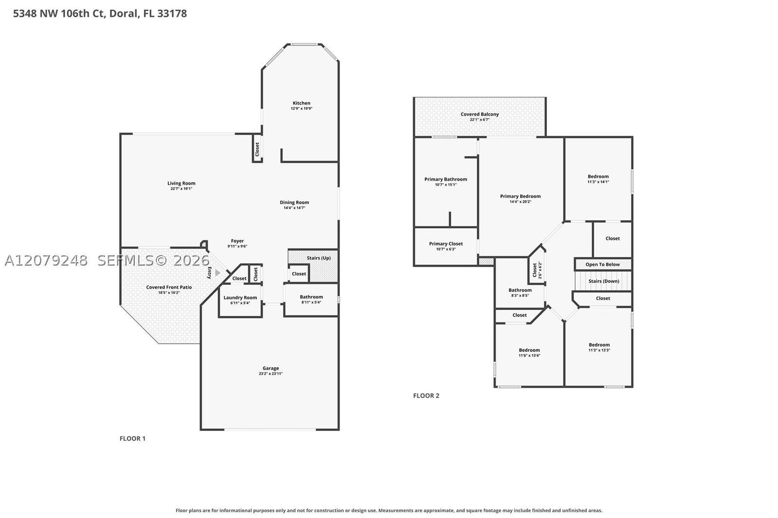 Real estate property located at 5348 106th Ct, Miami-dade, Doral Sands, Doral, FL