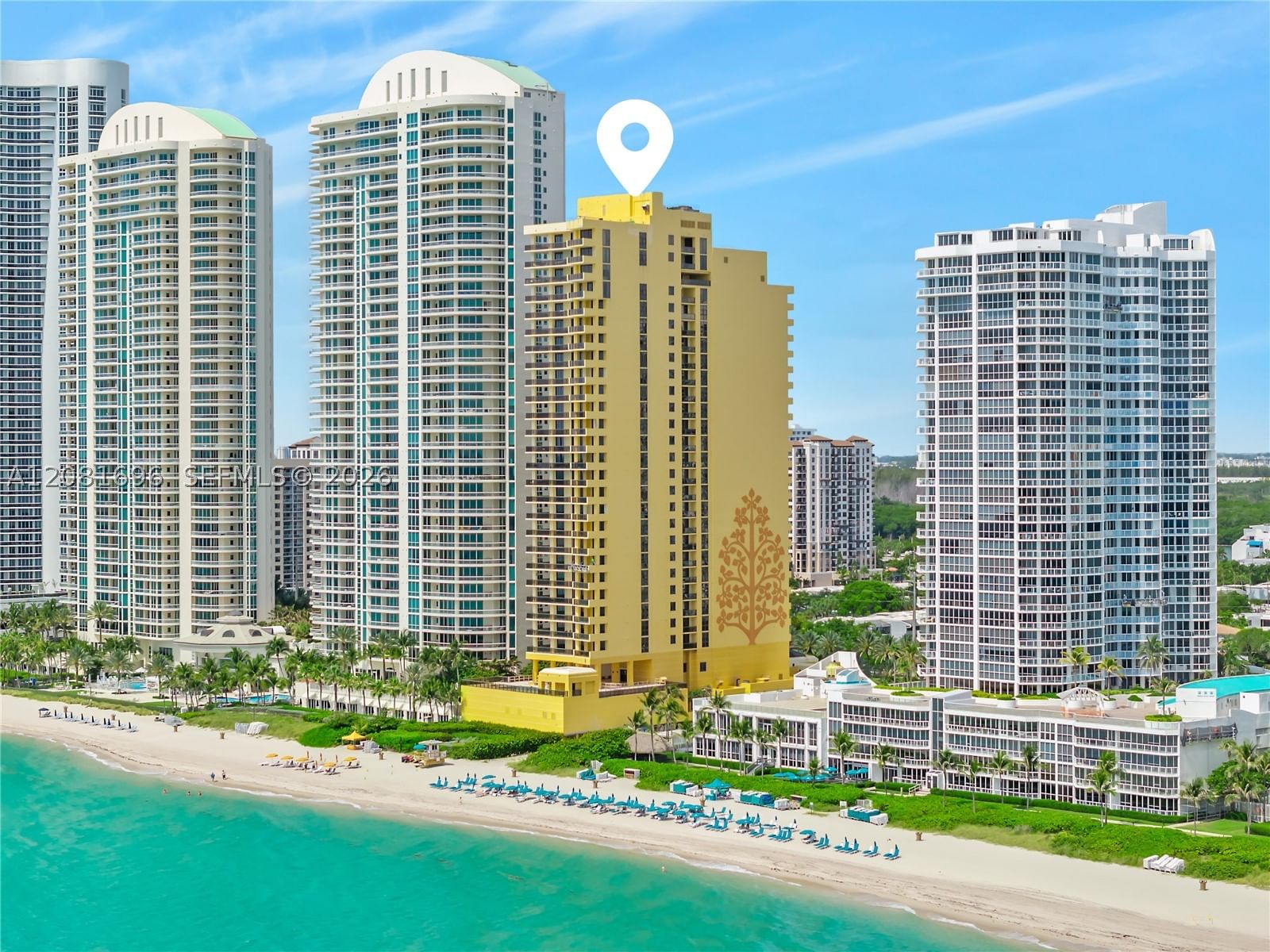 Real estate property located at 16275 Collins Ave #2101, Miami-dade, Sayan Condo, Sunny Isles Beach, FL