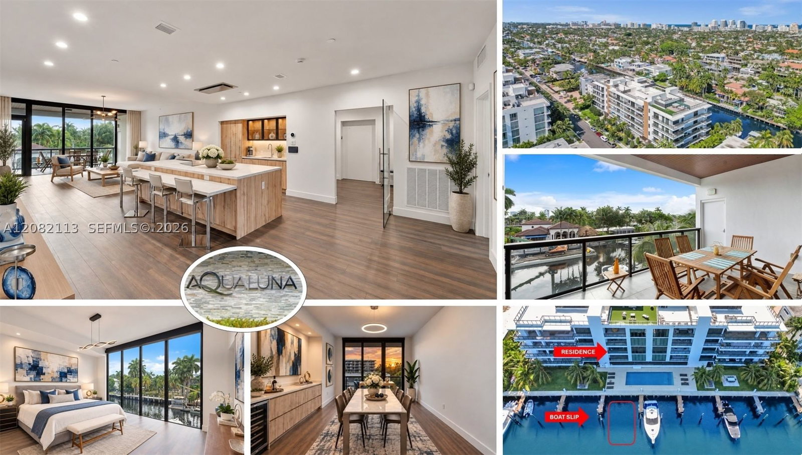 Real estate property located at 20 Isle Of Venice Dr #302, Broward, Aqualuna Las Olas Condo, Fort Lauderdale, FL
