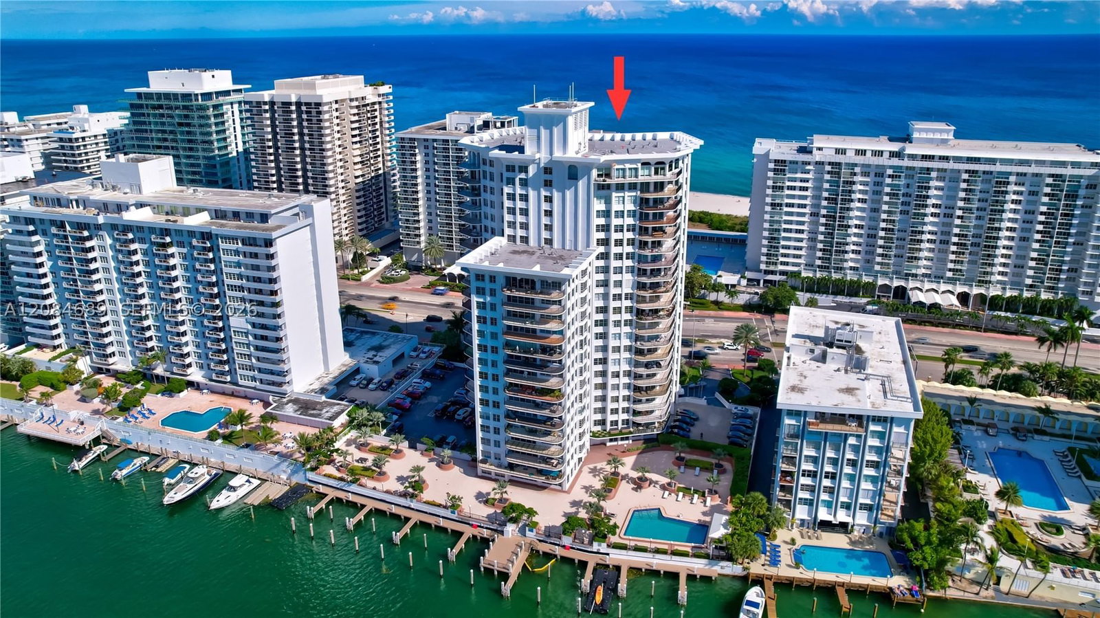 Real estate property located at 5660 Collins Ave #6D, Miami-dade, Fifty Six-sixty Collins A, Miami Beach, FL