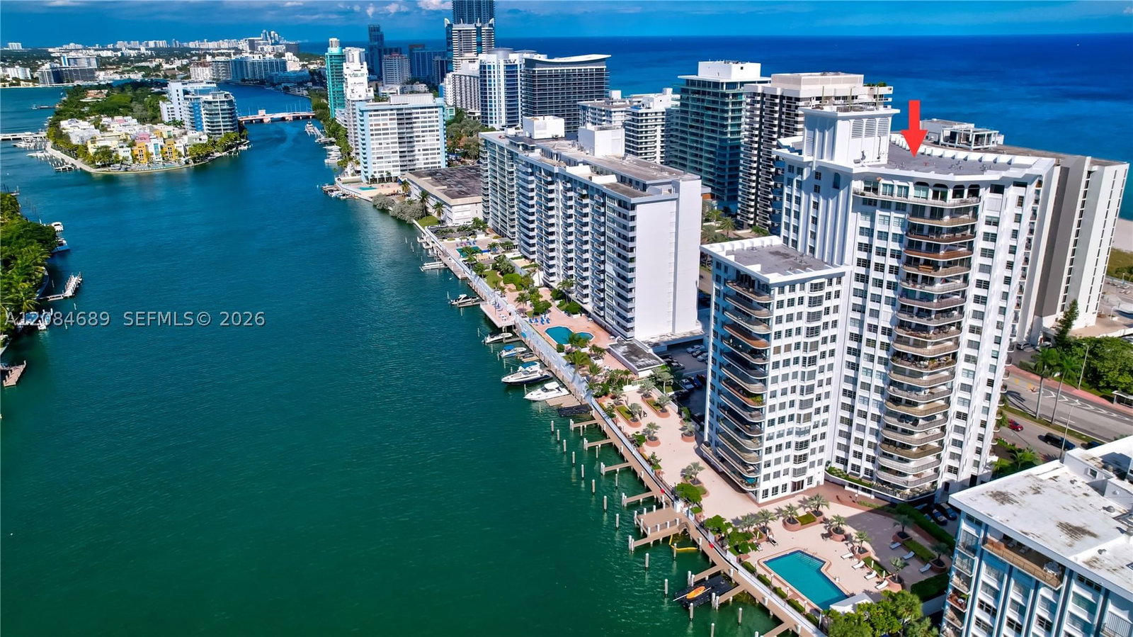 Real estate property located at 5660 Collins Ave #6D, Miami-dade, Fifty Six-sixty Collins A, Miami Beach, FL