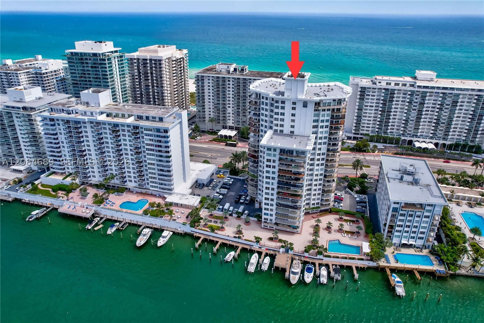 Real estate property located at 5660 Collins Ave #6D, Miami-dade, Fifty Six-sixty Collins A, Miami Beach, FL