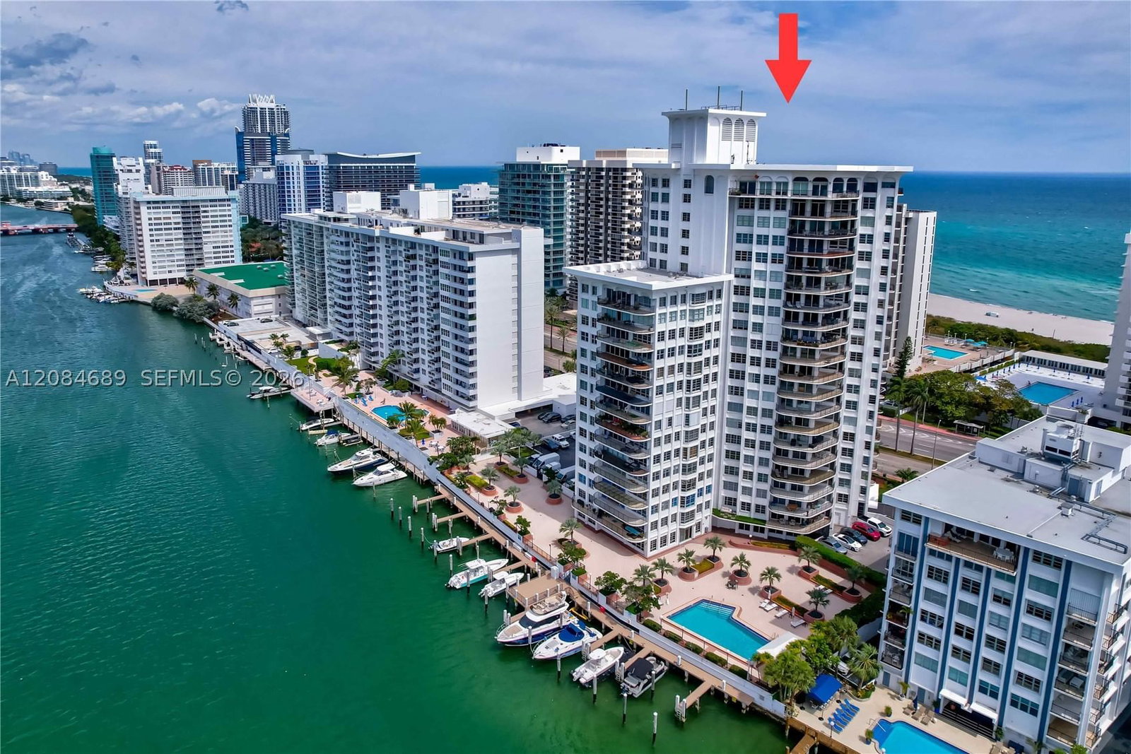Real estate property located at 5660 Collins Ave #6D, Miami-dade, Fifty Six-sixty Collins A, Miami Beach, FL