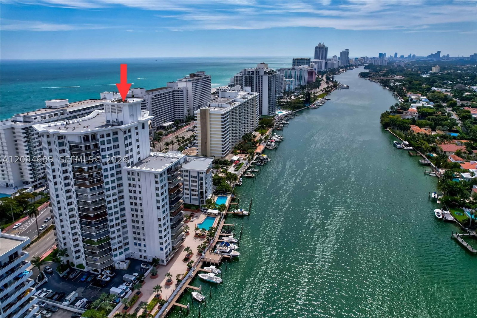 Real estate property located at 5660 Collins Ave #6D, Miami-dade, Fifty Six-sixty Collins A, Miami Beach, FL
