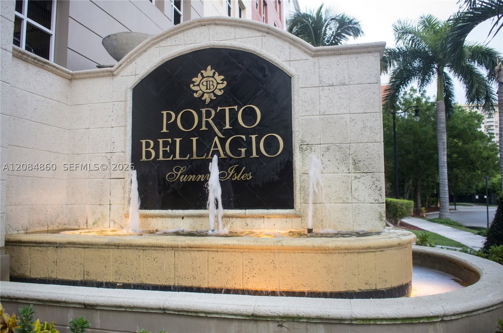 Real estate property located at 17150 Bay Rd #2512, Miami-dade, Porto Bellagio Condo, Sunny Isles Beach, FL