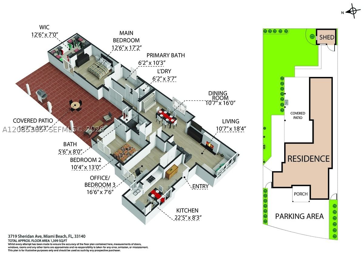Real estate property located at 3719 Sheridan Ave, Miami-dade, Orchard Sub 2 & 3, Miami Beach, FL