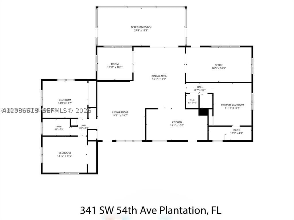 Real estate property located at 341 54th Ave, Broward, Plantation Park Third Add, Plantation, FL