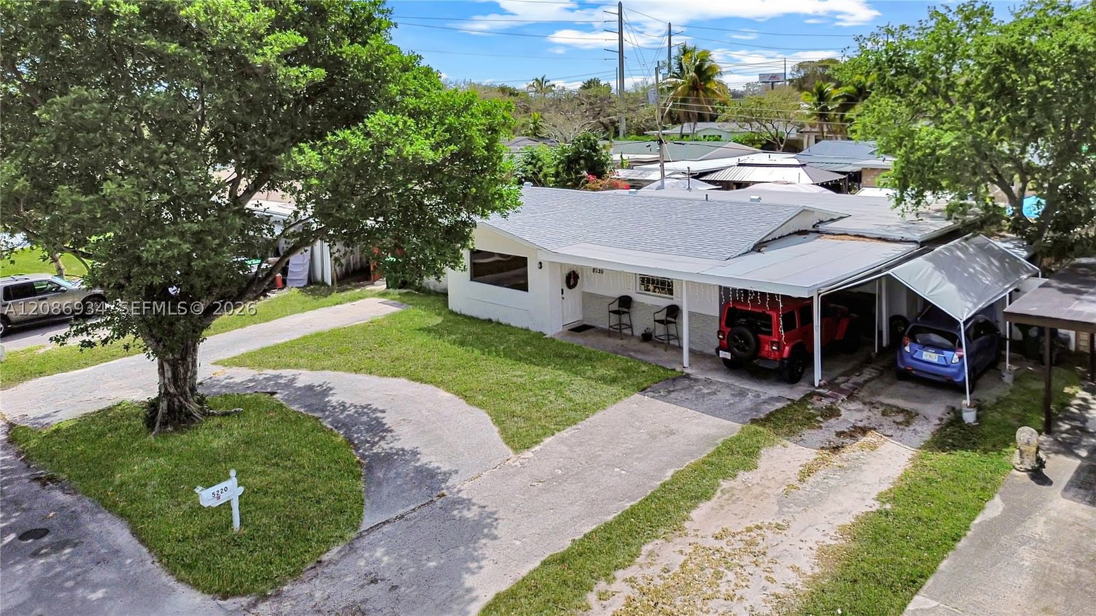 Real estate property located at 5220 57th St, Broward, Silver Lake, Davie, FL
