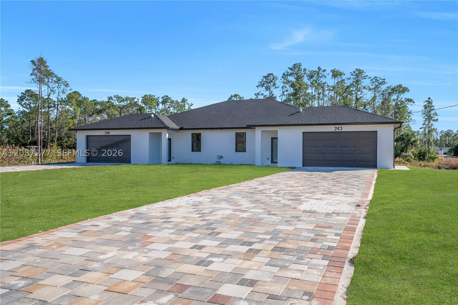 Real estate property located at 243-245 GREENBRIAR BLVD, Lee, Greenbriar, Lehigh Acres, FL